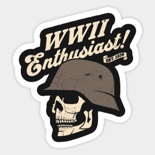 World War 2 Enthusiast Sticker